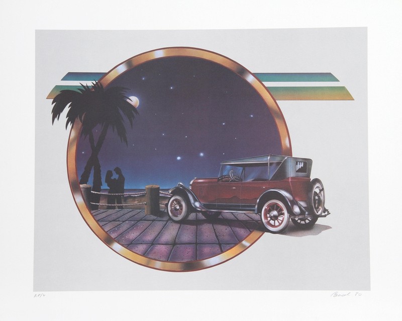 Carmen Console, Moonlight Drive, Lithograph, Signed and Numbered in Pencil