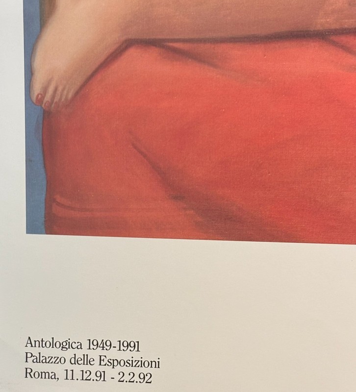 FERNANDO BOTERO"LETERA,1976"PALAZZO DELLE ESPOSIZIONI ROMA Exhibition poster gallery