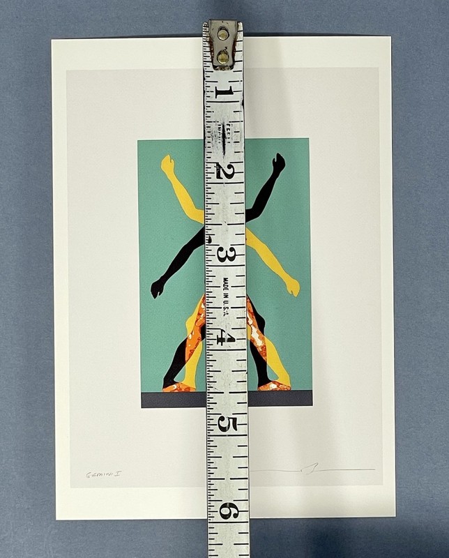 Jonathan Borofsky Art Print Card "Male/Female" 2000 Gemini G.E.L. NYC 4.25x6" gallery