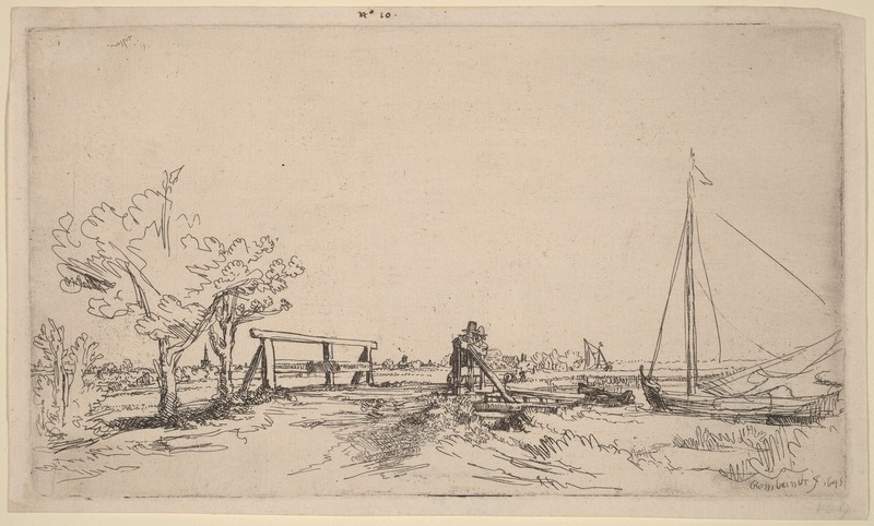 Rembrandt van Rijn Art Poster Six’s Bridge Landscape Print Gallery Wall Decor