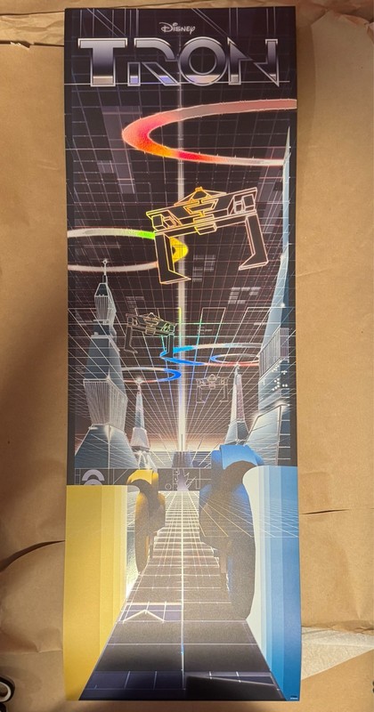 TRON RAINBOW FOIL VARIANT GICLEE PRINT POSTER BY BEN HARMAN #/100 DISNEY