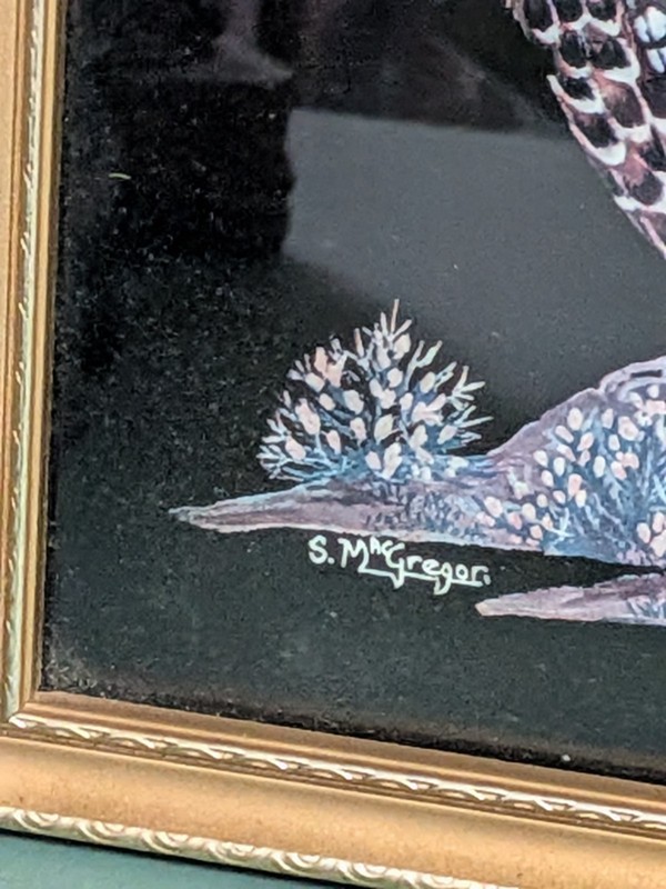 Vintage Reeves Pheasant Framed Wildlife Art Print S. McGregor 1970s 1980s Retro gallery