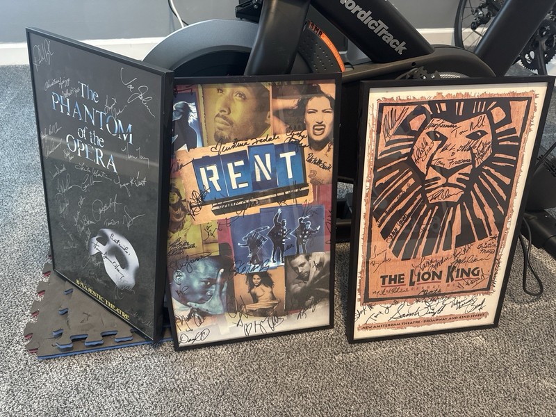 Broadway Wall Art Set – Phantom, RENT, Lion King | Framed Signed Prints (3)