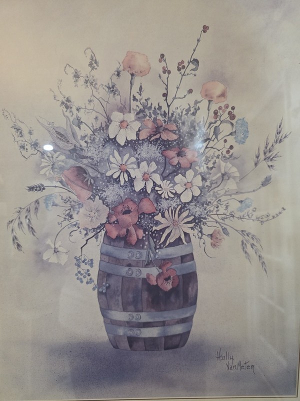 Edward Art Products Framed Print Potted Florals by Hollis Van Meter 18x22 gallery