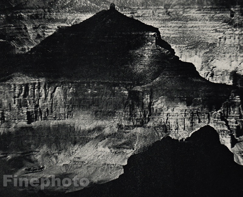 1911/66 Vintage 11x14 GREAT TEMPLE GRAND CANYON Landscape ~ ALVIN LANGDON COBURN