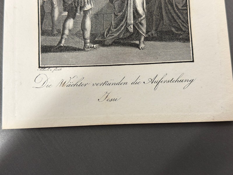 Edouard Schuler - Matthew 28:11-16 Ressurection Early 19th Century Engraving gallery