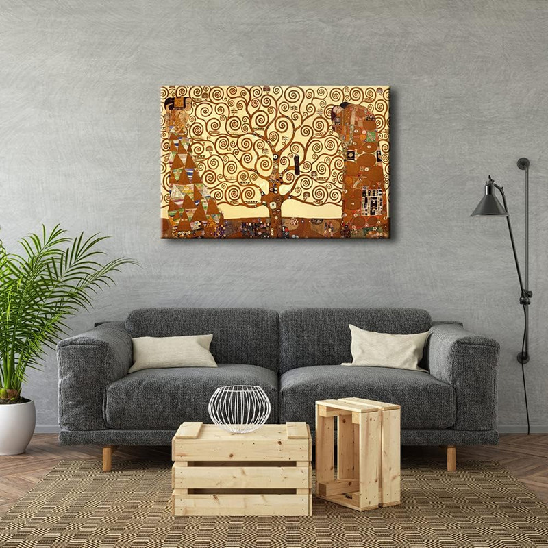 Gustav Klimt Tree of Life Canvas Art - Framed Wall Decor for Home & Bedroom gallery