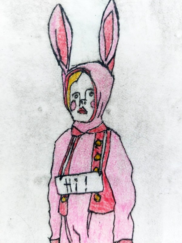 Drypoint Original Bunny Art – 6x8 Inch Hand-Pulled, Signed, Funny Collectible gallery