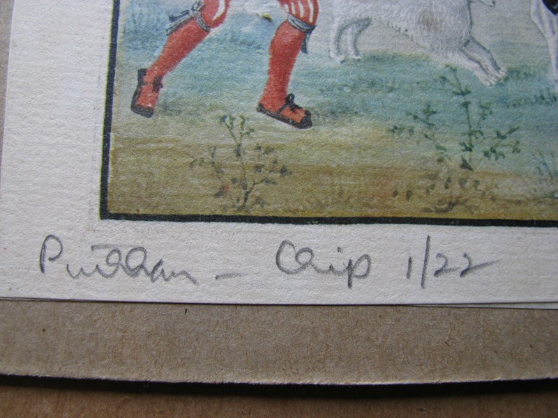 1920s FLEMISH MINIATURE Chromo-Lithograph EMPEROR CHARLES V BRUGES 1515 antique gallery