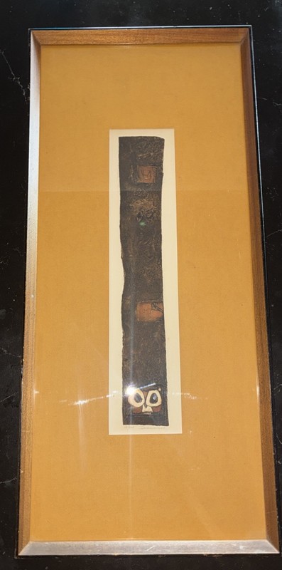 Vintage 1967 JOSEPH DEMARAIS Intaglio Lithograph Framed Signed & Numbered