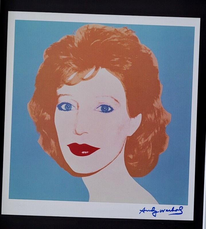 ANDY WARHOL + 1984 SIGNED + LINDA OXENBURG + POP ART FRAMED READY TO HANG gallery