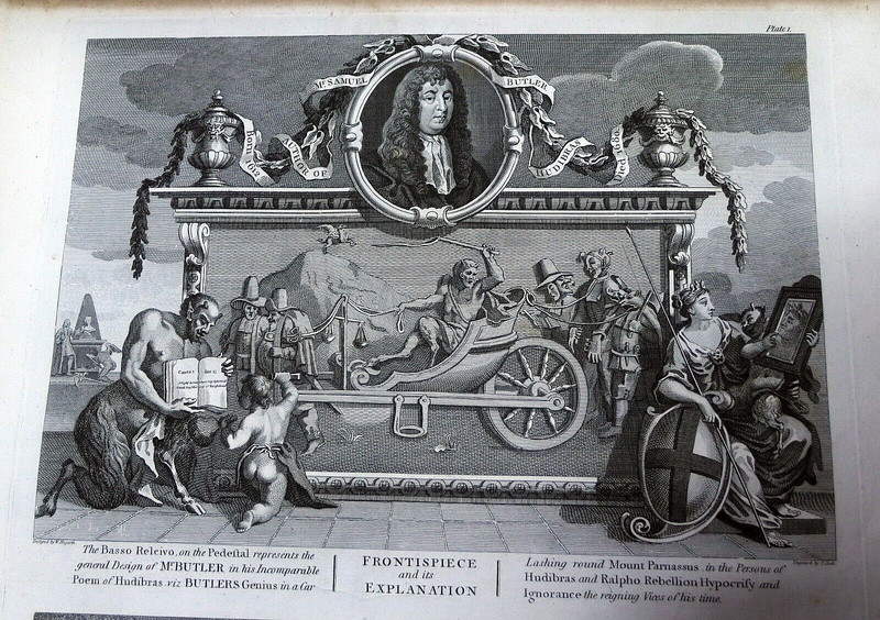1801 After William Hogarth Engraving HUDIBRAS PLATE 1 & 2 on 1 sheet Thomas Cook gallery