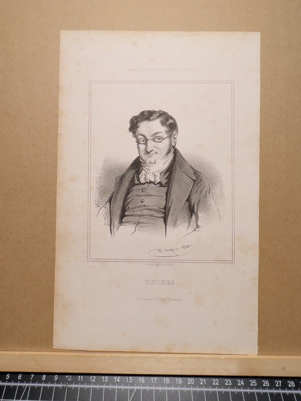 PORTRAIT ADOLPH THIERS ANTIQUARIAN LITHOGRAPH 1840 GALLERY ENGRAVING GRAPHIC ... gallery