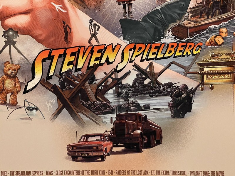 Steven Spielberg Jaws Indiana Jones ET Hook Duel Print Poster Mondo Ruiz Burgos gallery