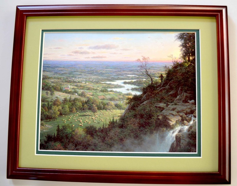 The Lost Sheep by Larry Dyke Ranch 9×12 Open Edition 9×12 Print in 11×14 Frame