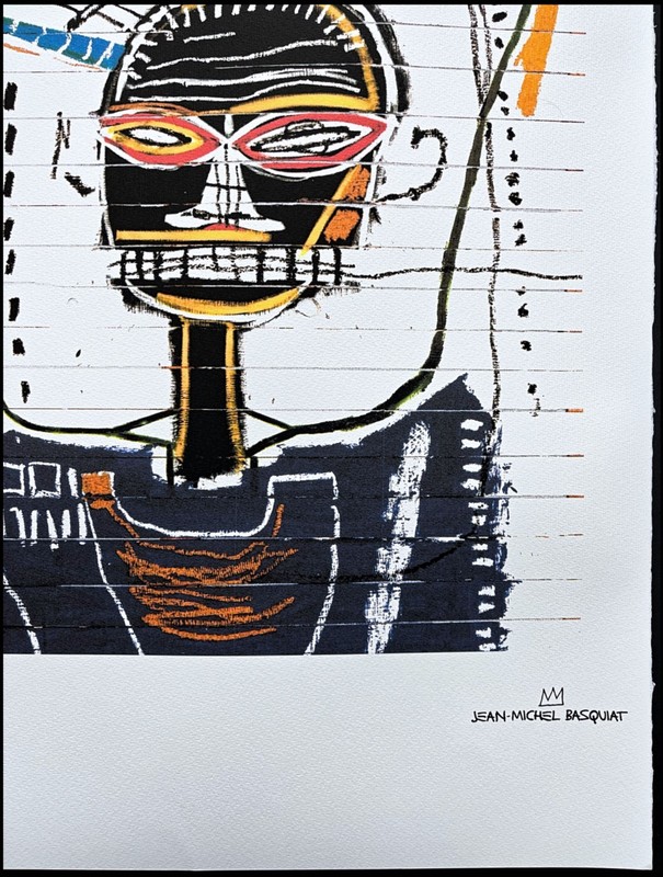 JEAN-MICHEL BASQUIAT - M - signed, numbered edition 83/300, 50x70 cm gallery