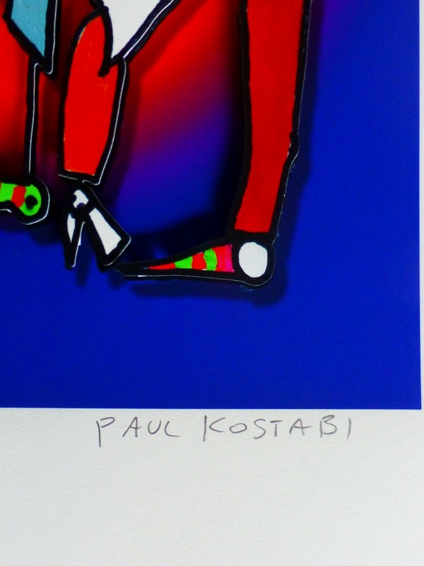 PAUL KOSTABI "Torque" 3D construction HAND SIGNED US ARTIST URBAN ART gallery