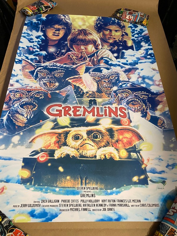 Eddie Holly GREMLINS Movie Screen Print Poster AP #5/10 Mondo Artist gallery