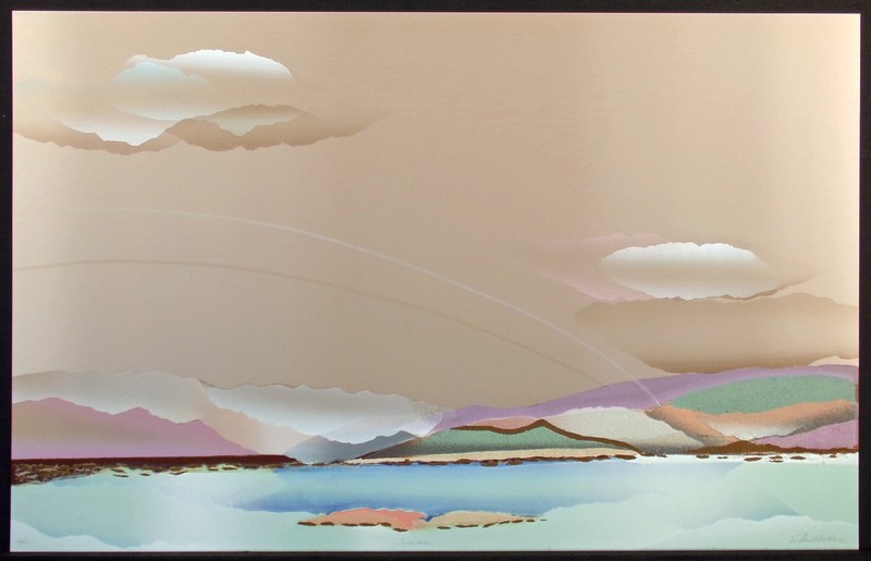 Elba Alvarez "Summer" Hand Signed Numbered Textured Serigraph, Make an Offer!
