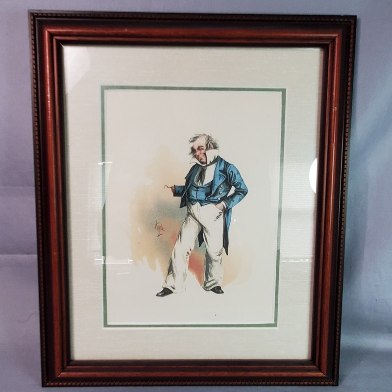 Capt. Cuttle from Dombey & Son Charles Dickens Framed Print KYD 11-5/8″x 9-3/4
