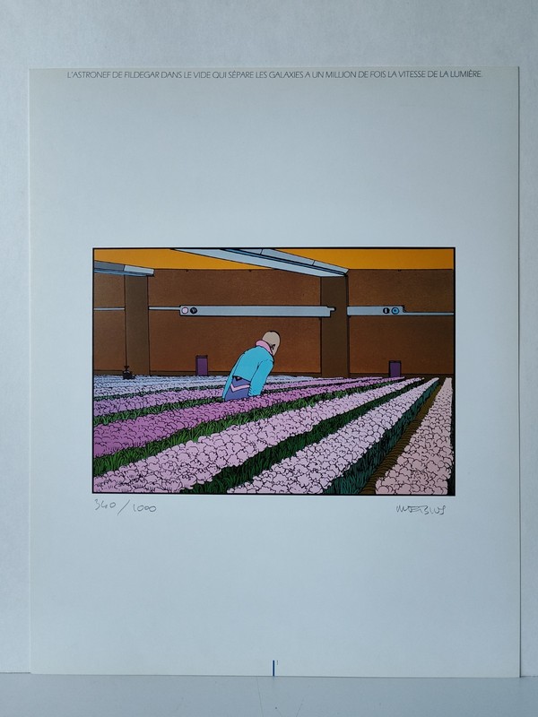 JEAN GIRAUD MOEBIUS 1984 SCREEN PRINT COLOR LITHOGRAPH ART PRINT SIGNED PG 1 gallery