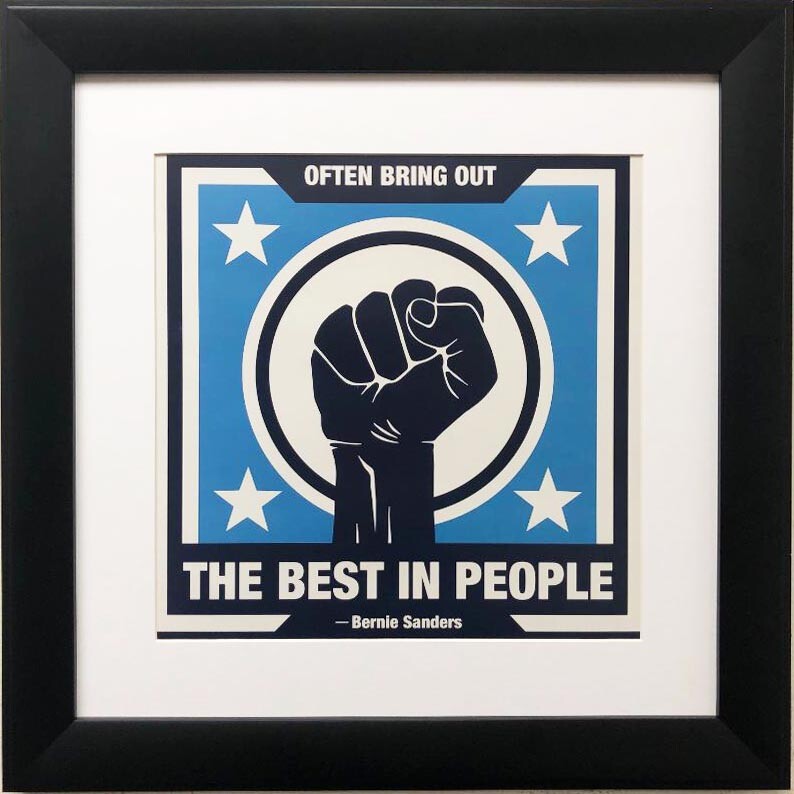 Bernie Sanders "Often Bring Out the Best in People" Political Framed Art