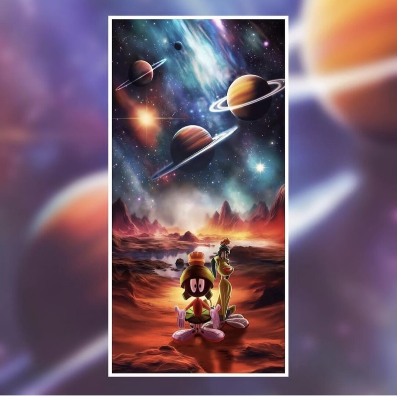 Mark Chilcott Marv Marvin the Martian Poster Print Bottleneck Gallery BNG 12x24 gallery
