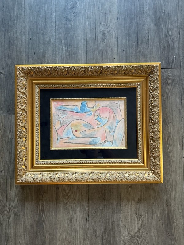 Paul Klee Sommeil d’ Hiver 1938 First State First Printing Colored Lithograph