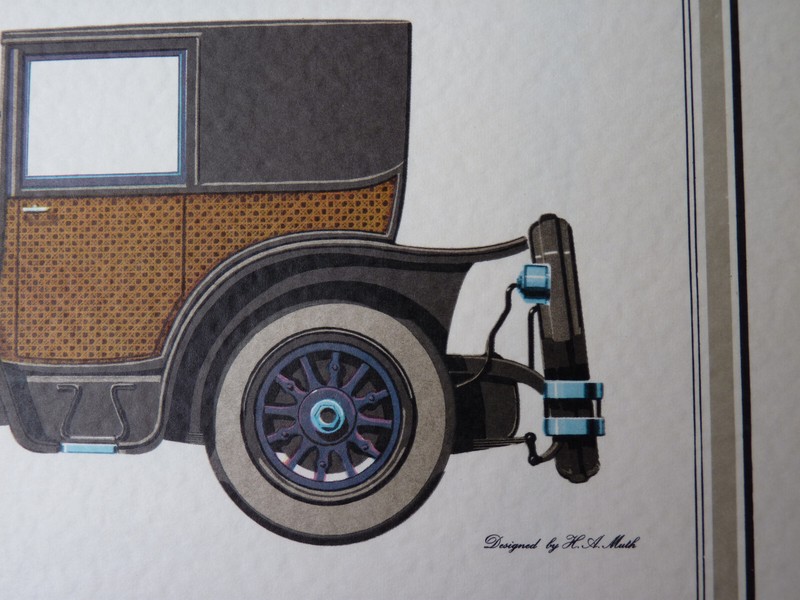 Lincoln French Brougham 1927 Hans A Muth rare vintage lithographie schuler 1969 gallery