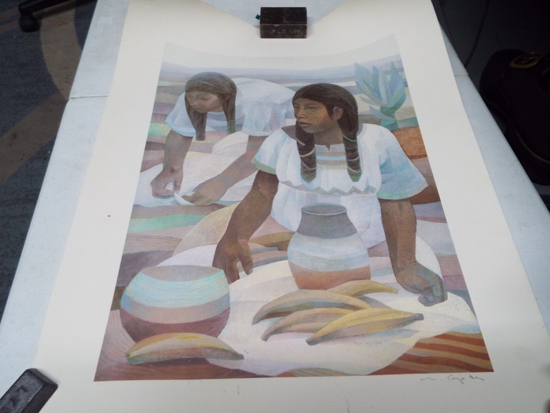 Mario Cespedes, Common Bonds, Native American Print Roughly 19″ x 24″
