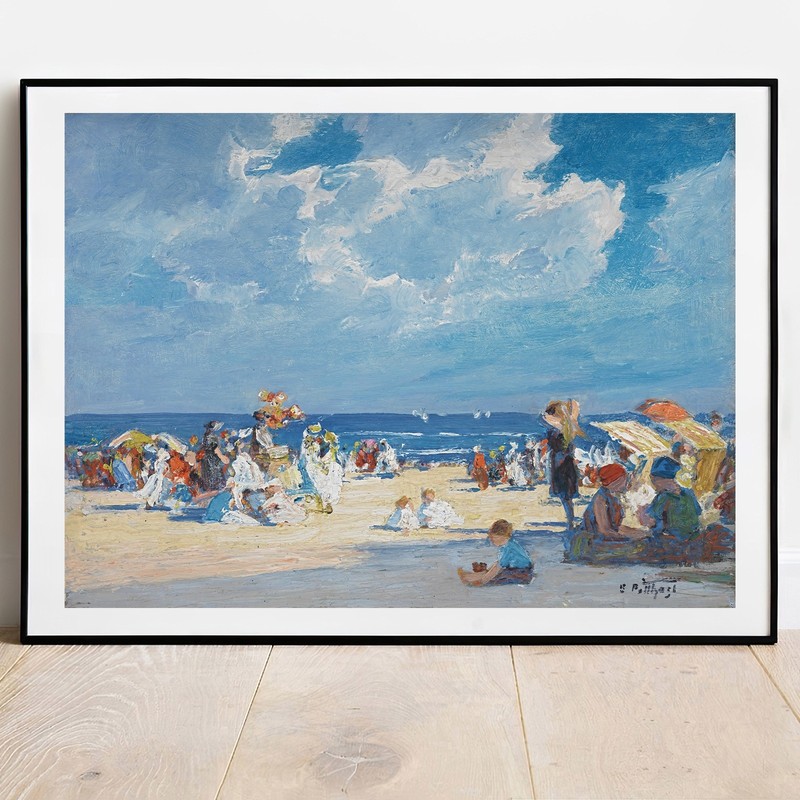 Art print Beach Scene by Potthast fine Art giclee print poster gallery wall Art