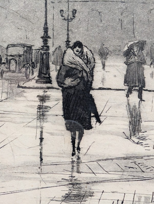 Joanny Drevet (1889-1969) Original Etching Signed & Numbered /150 Lyon France gallery