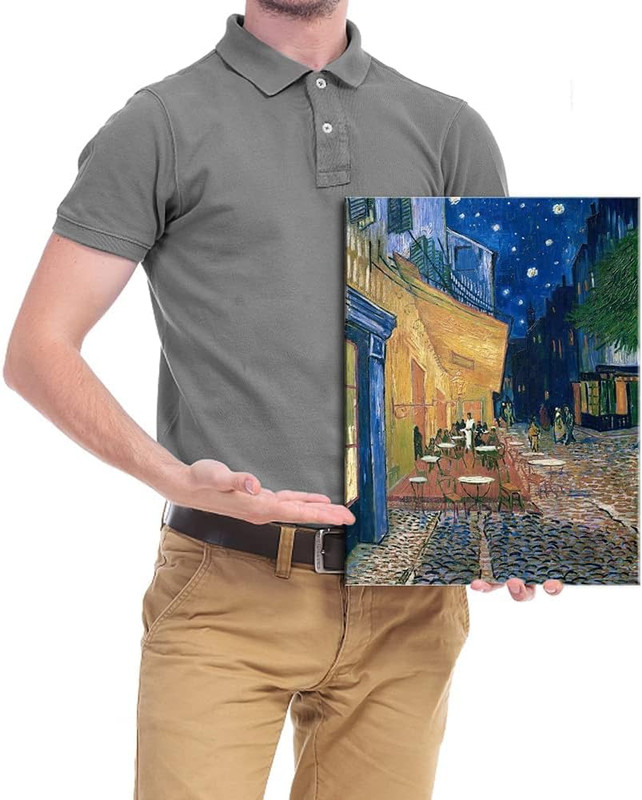 Cafe Terrace at Night Modern Stretched and Framed Giclee Canvas Print gallery