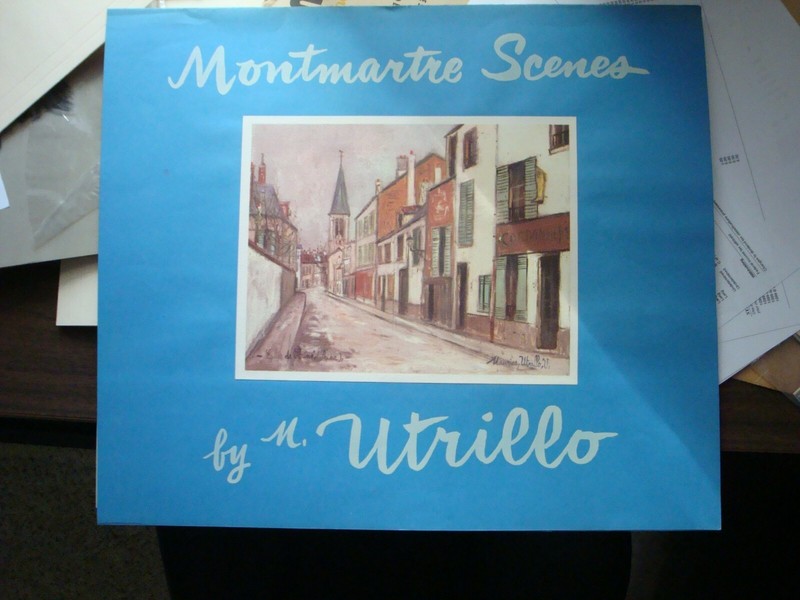 4 Montmartre Scenes by famous artist Maurice Utrillo circa 1950’s-1960’s