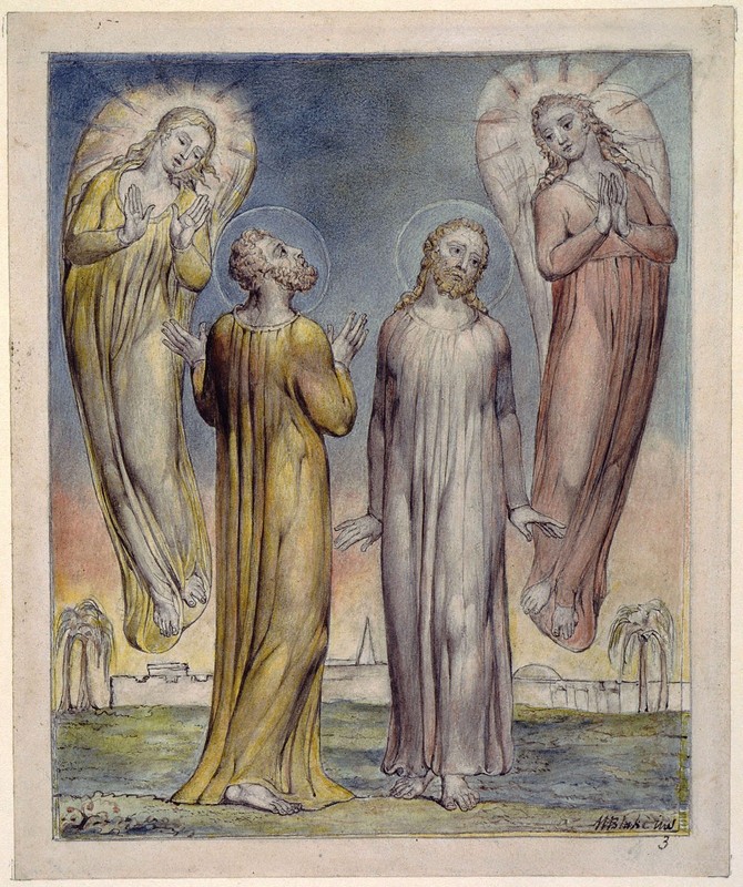 William Blake – Andrew and Simon Peter Searching for Christ Clean High Vintage D