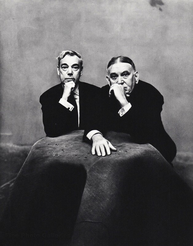 1947 George Jean Nathan & H.L. Mencken Journalist By Irving Penn Photo Gravure