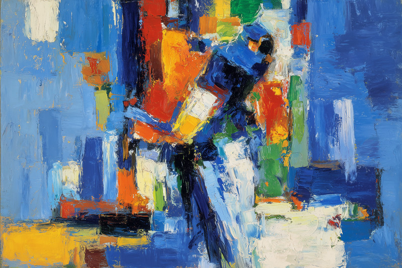 Blue in Blue by Inspired 36×24 Giclée Art Print Ltd 1/25 Signed COA Rombley H11