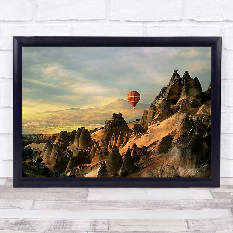Cappadocia Balloon Hot Air Flight Fly Wall Art Print