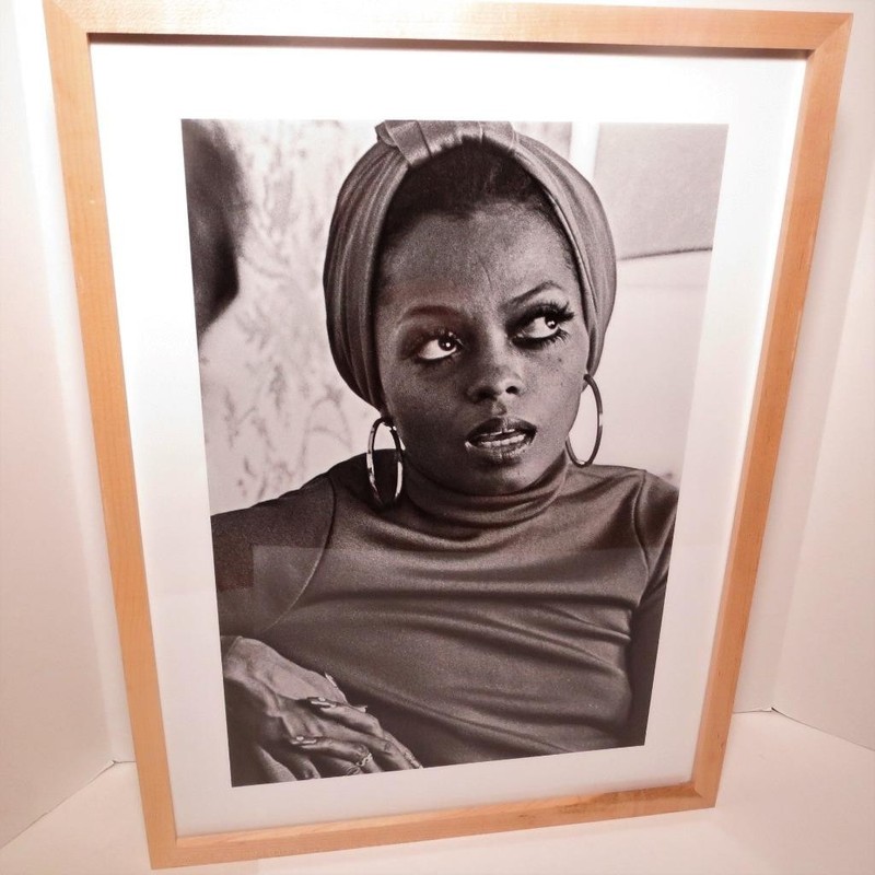 Diana Ross 1973 Getty Images Giclee Wonderwall Framed 24 x 18 Out of Print