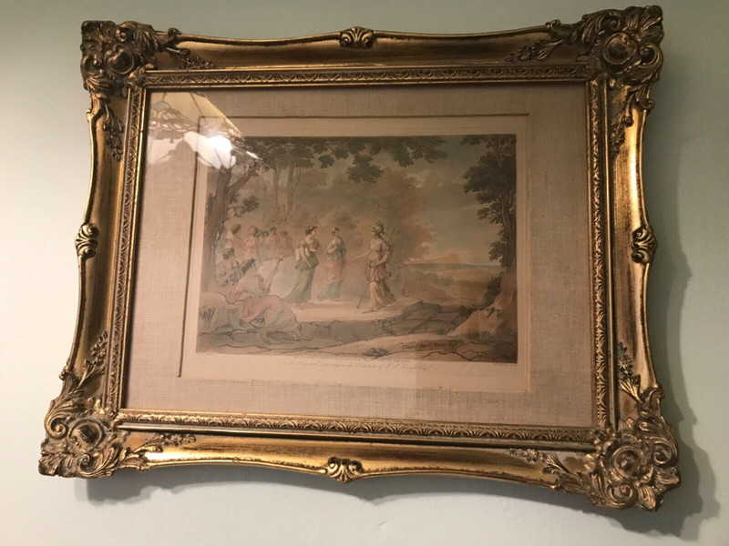 Rare Claude Lorrain R.P. Knight, Esq. Original #21 Color ”Lorraine View” UsedVG+