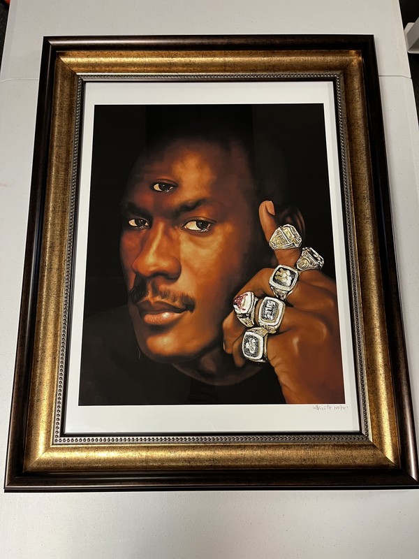Westside Gunn x Isaac Pelayo “WWVD” Michael Jordan Artwork – # / 187 – UNFRAMED