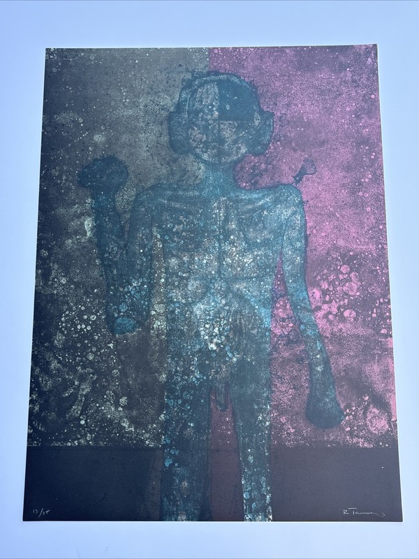 Rufino Tamayo Lithograph Man Men Mexico Expressionist 1970’s Famous Signed Rare gallery