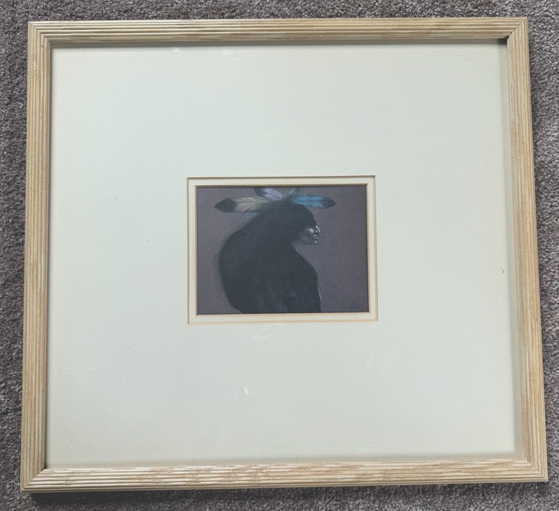 Frank Howell Lithograph With Signature And Numbered 17”x18” “Companion”