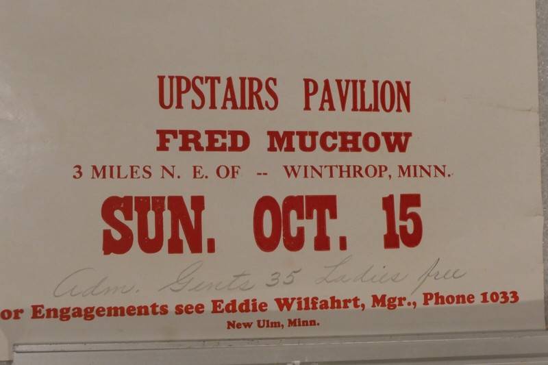 ANTIQUE MUSIC POSTER DANCE EDDIE WILFARHTS NOVELTY ORCHESTRA WINTHROP MINNESOTA gallery