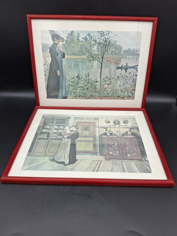 2 Framed print Swedish painter Carl Larsson