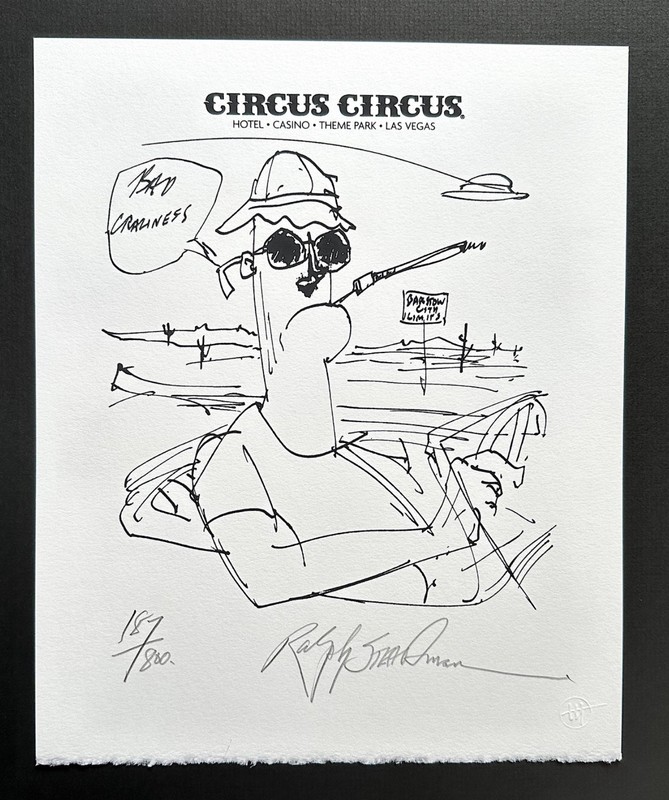 Ralph Steadman «Barstow City Limits» – Signed – Lt Ed Print #187 of 800