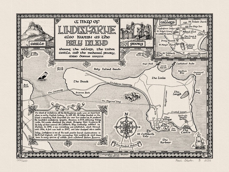 The Lindisfarne Map - Fine Art Prints by Manuscript Maps gallery