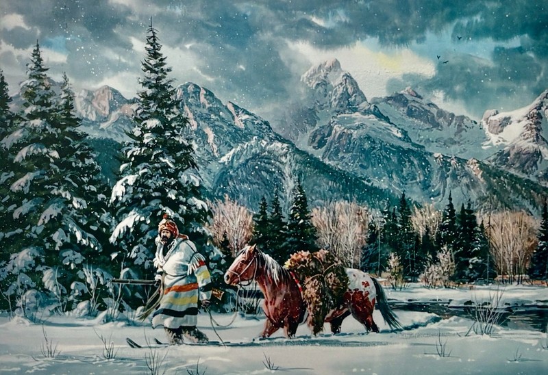 Trapper in the Shadows of the Tetons Gerry Metz gallery