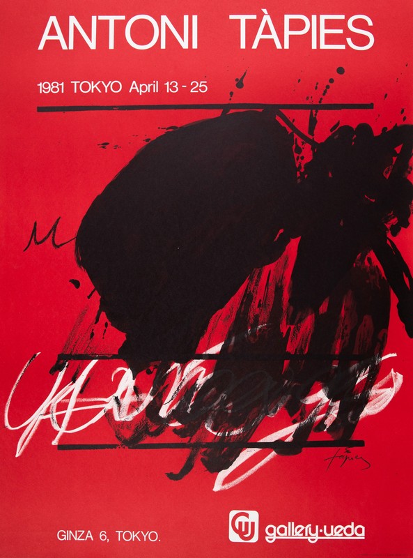 Antoni TAPIES: Tokyo – Original Signed Poster