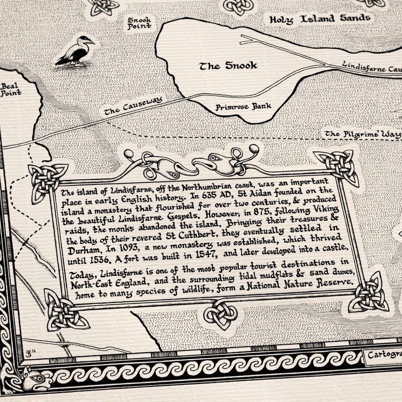 The Lindisfarne Map - Fine Art Prints by Manuscript Maps gallery